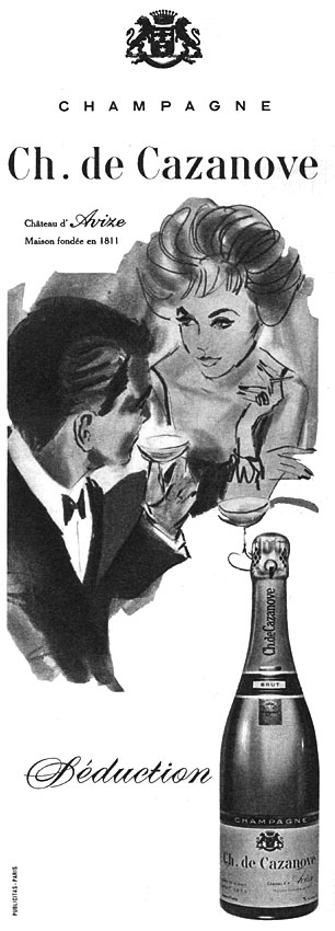 Publicité Ch. de Cazanove 1960