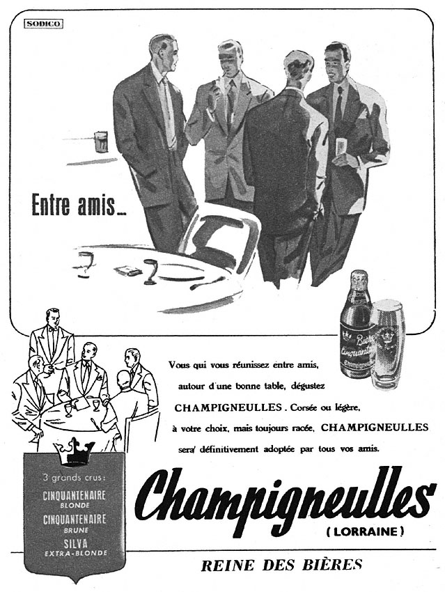 Publicité Champigneulles 1951