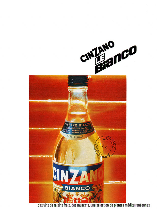 Publicité Cinzano 1968
