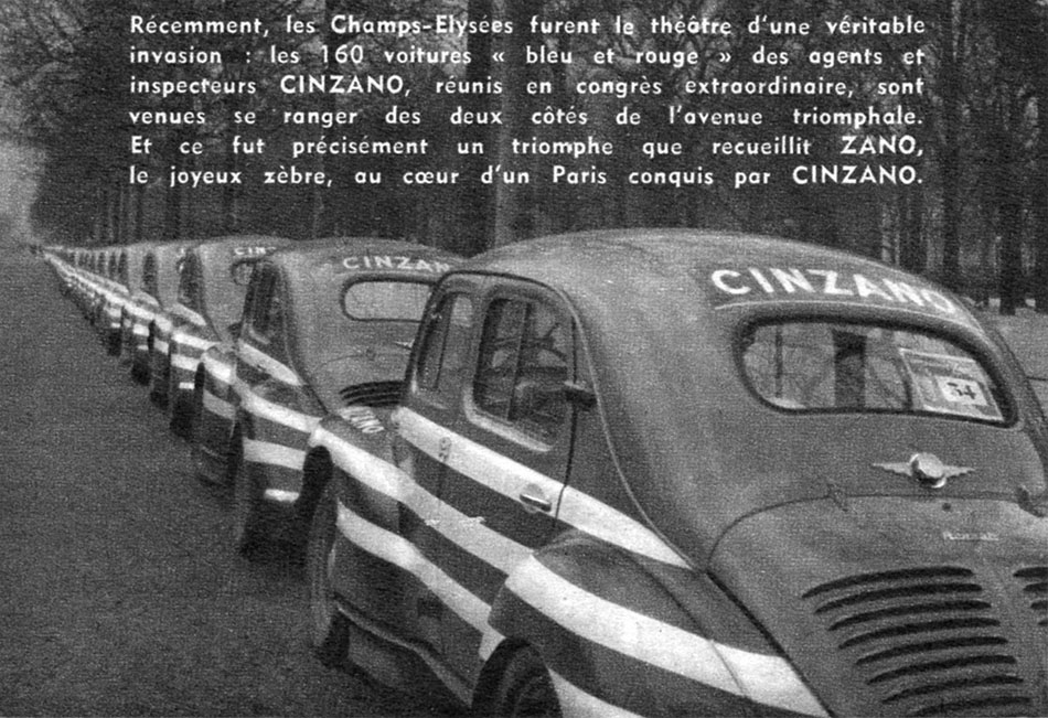 Publicité Cinzano 1952