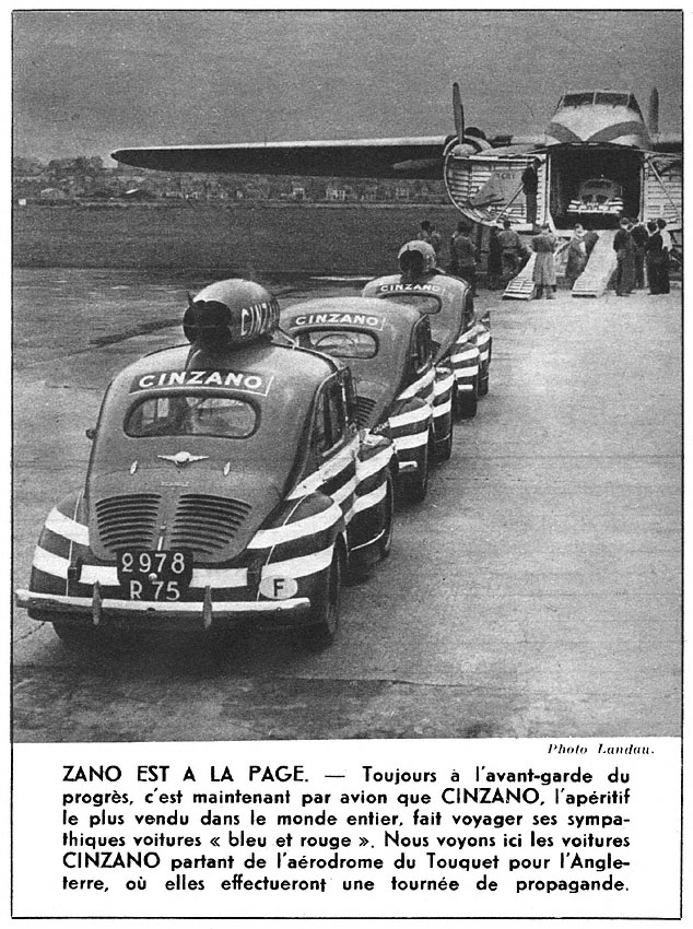 Publicité Cinzano 1952