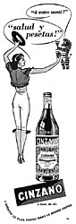 Publicit Cinzano 1952