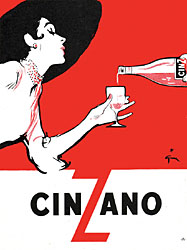 Marque Cinzano 1953