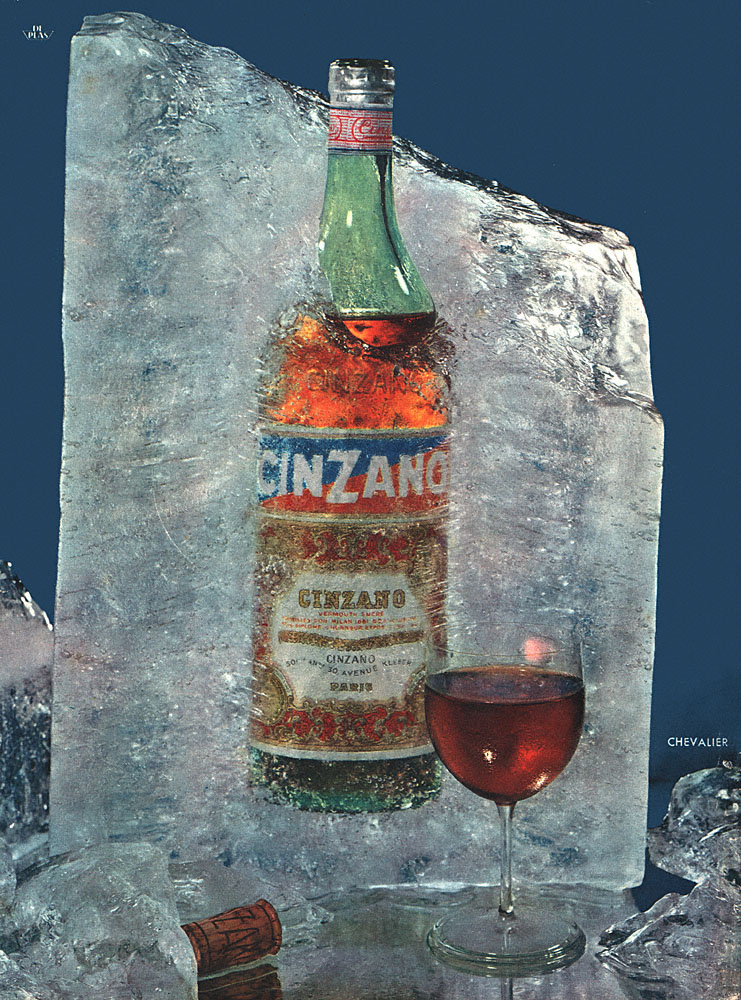 Publicité Cinzano 1954