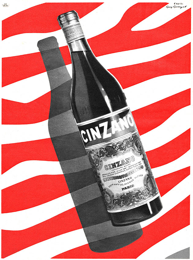 Publicité Cinzano 1955