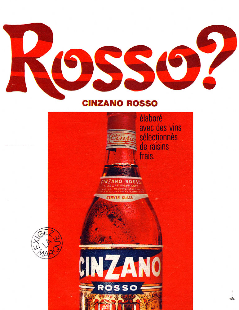 Publicit� Cinzano 1967