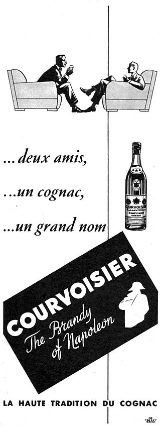 Publicité Courvoisier 1951