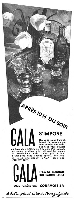 Publicité Courvoisier 1951