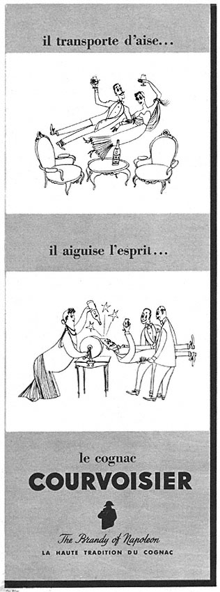 Publicité Courvoisier 1952