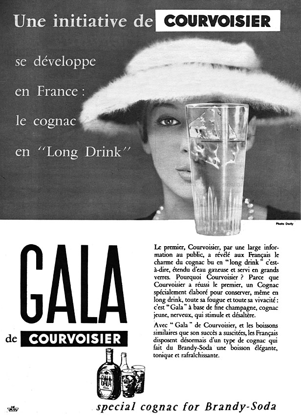 Publicité Courvoisier 1955