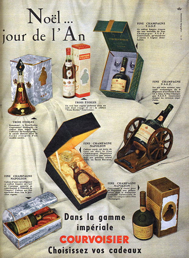 Publicité Courvoisier 1959