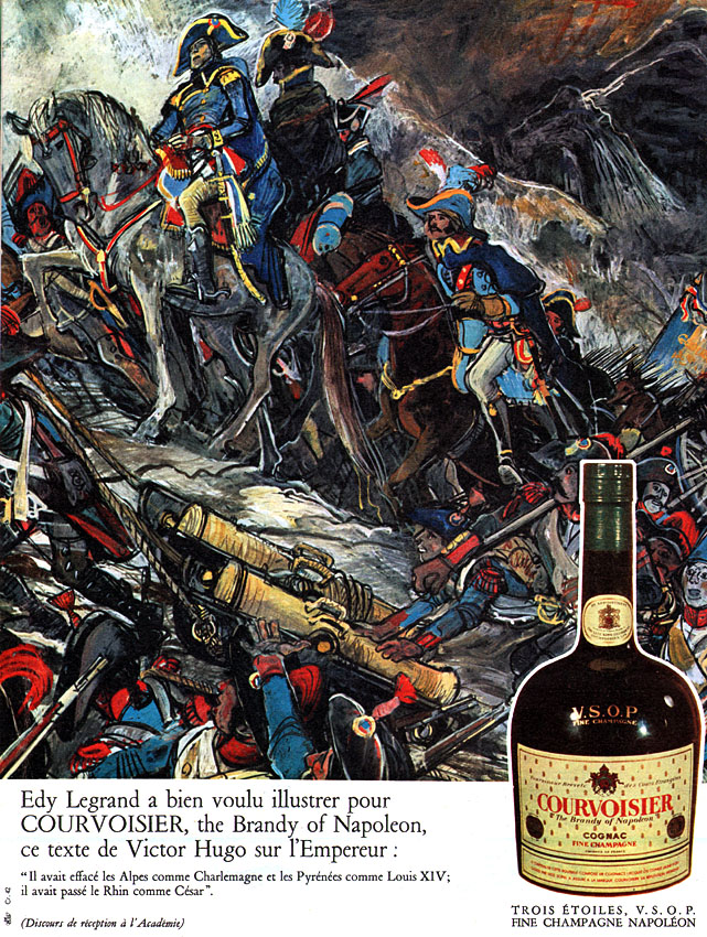 Publicité Courvoisier 1960