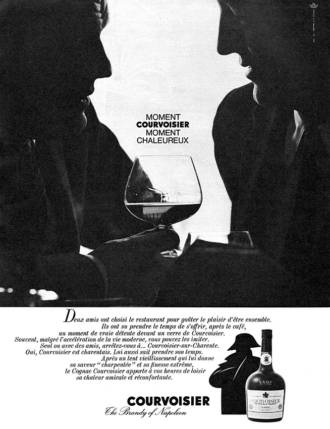 Publicité Courvoisier 1966