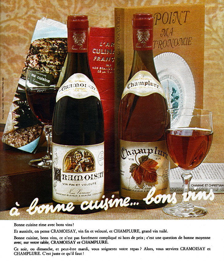 Publicité Cramoisay - Champelure 1973