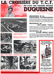 Publicit Duquesne 1957