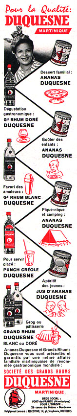 Publicité Duquesne 1960