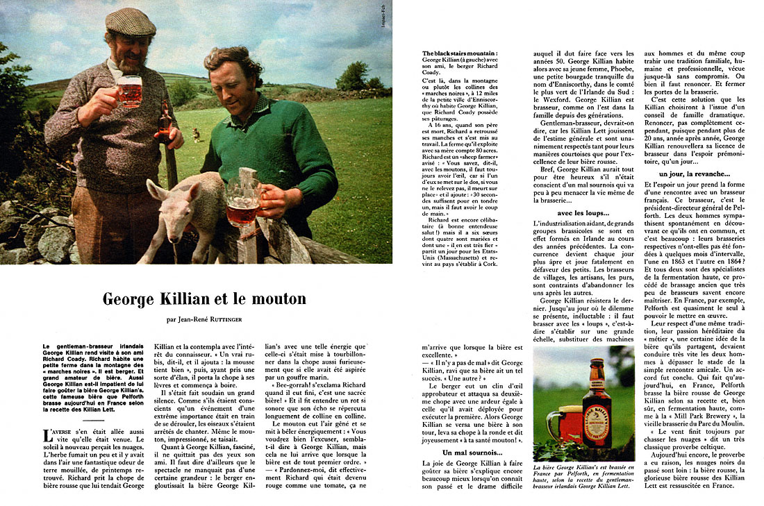 Publicité George Killian 1977