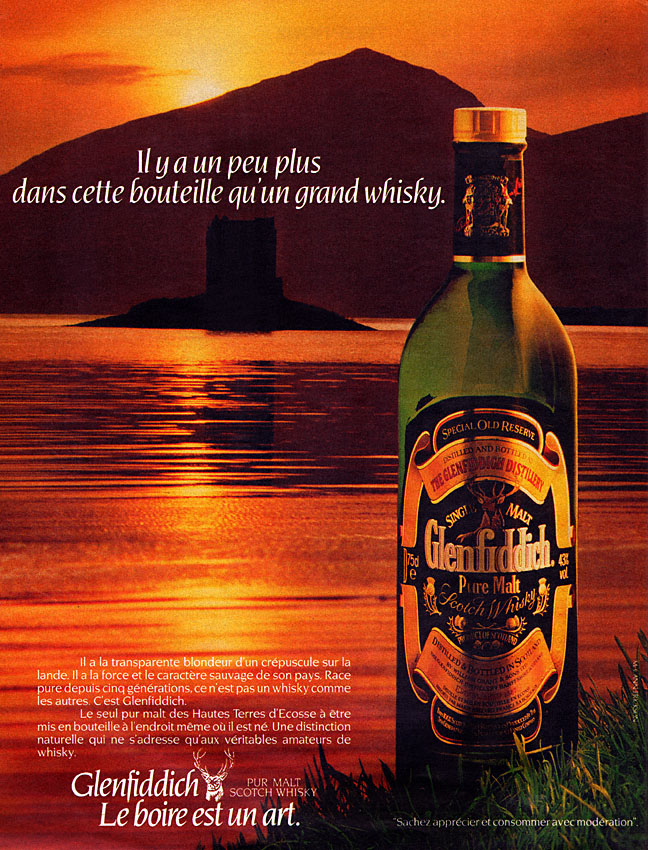 Publicité Glenfiddich 1983