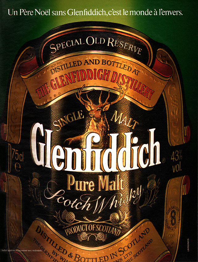 Publicité Glenfiddich 1989