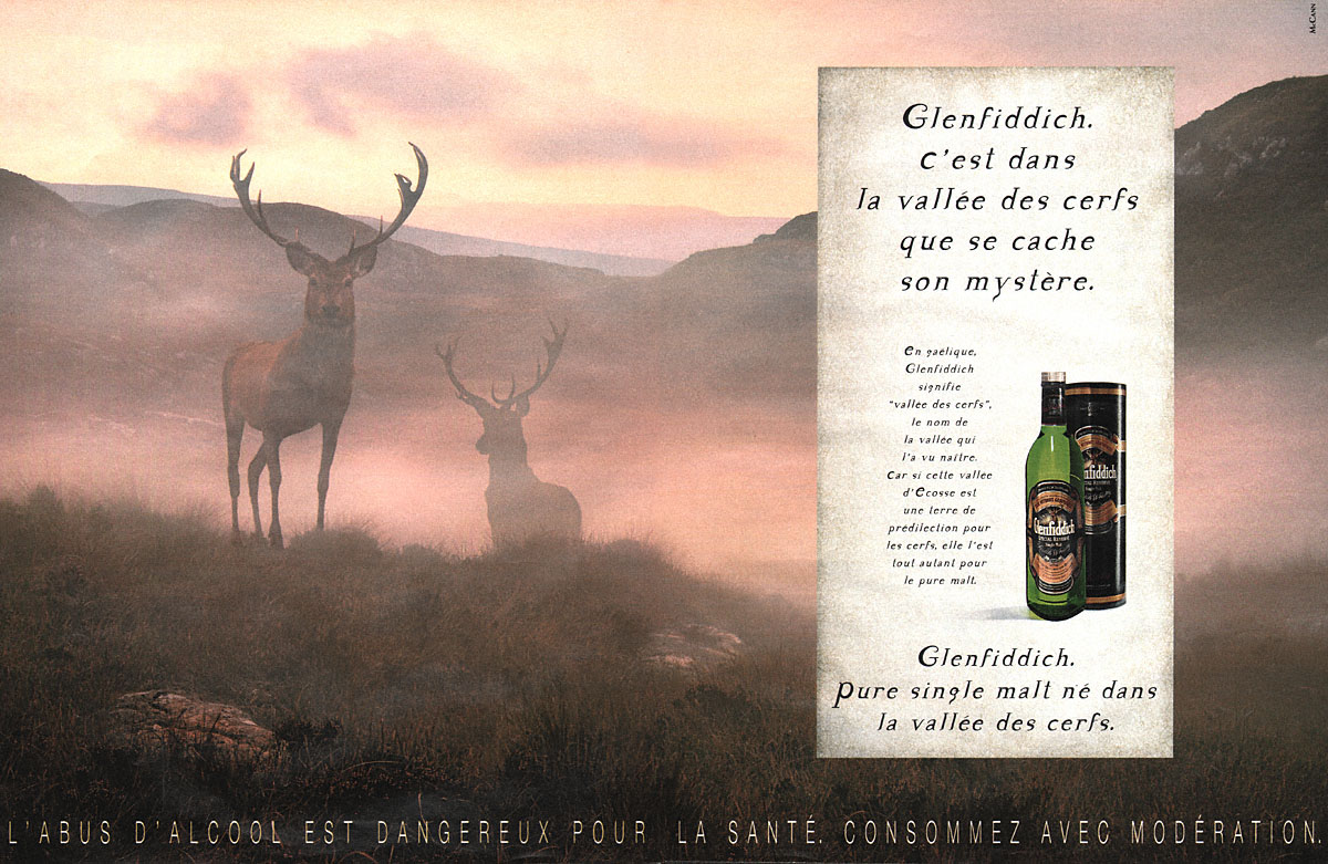 Publicité Glenfiddich 1999