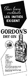 Publicité Gordon 1951
