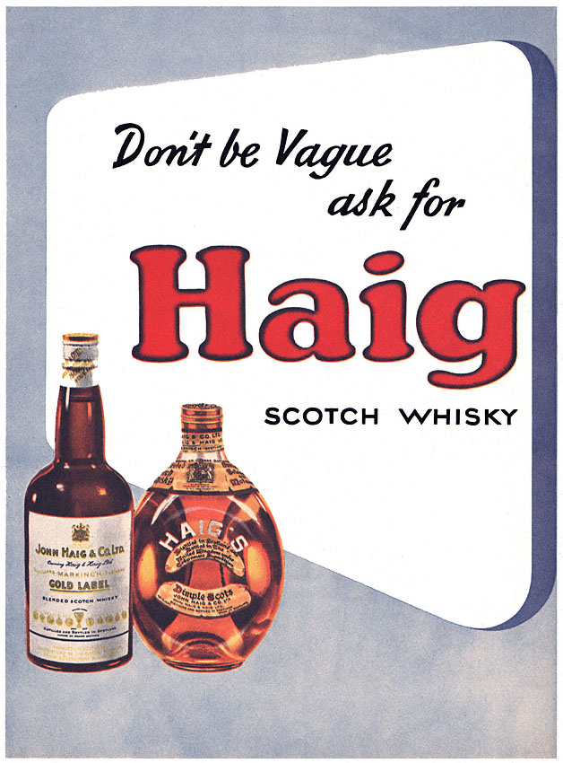 Publicité Haig 1951