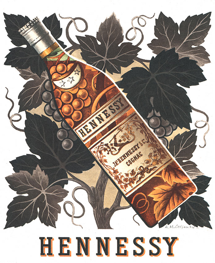 Publicité Hennessy 1953
