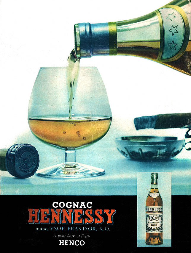 Publicité Hennessy 1956