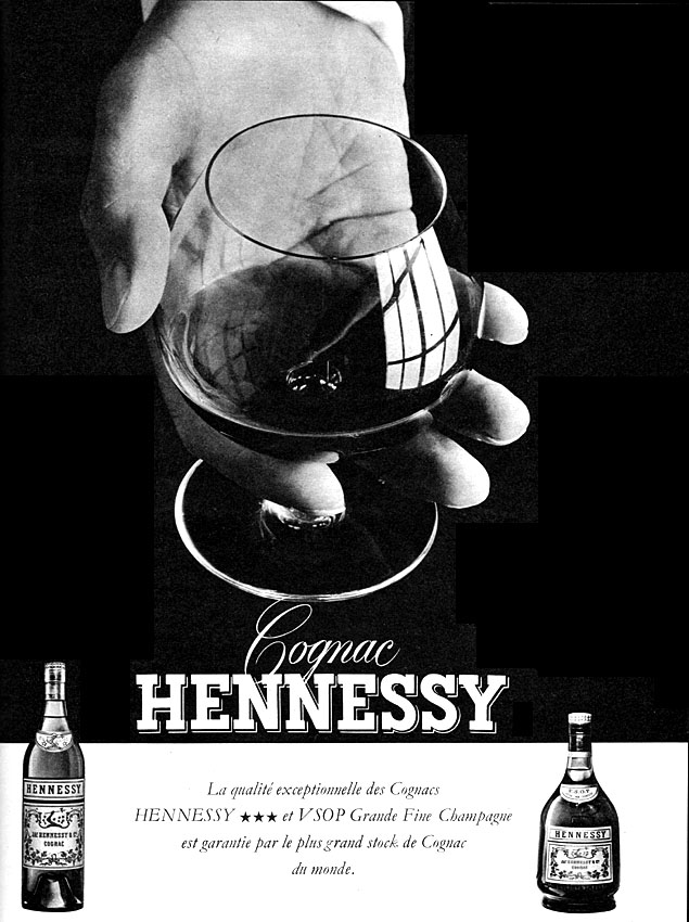 Publicité Hennessy 1960