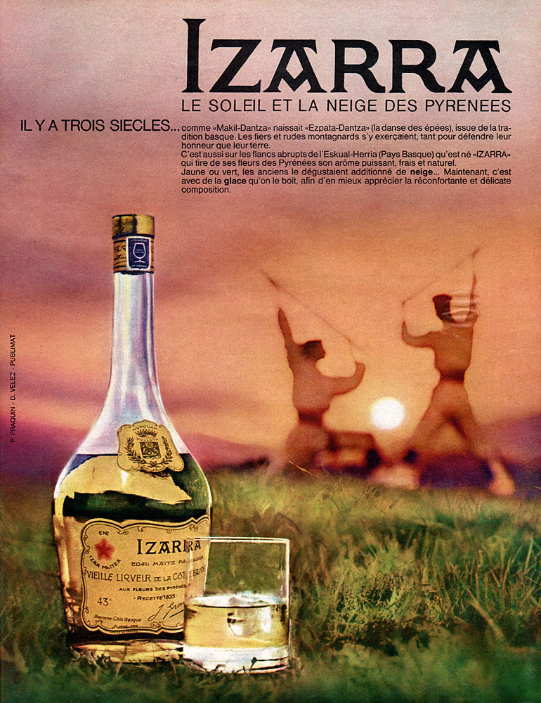 Publicité Izarra 1963
