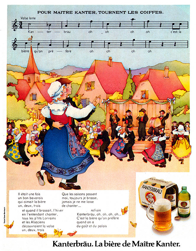 Publicité Kanterbru 1974