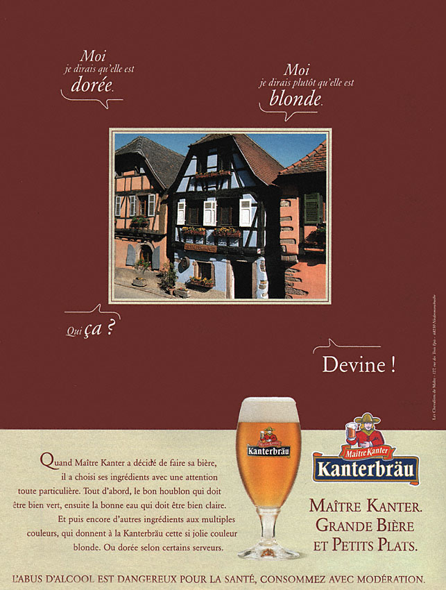 Publicité Kanterbru 1997