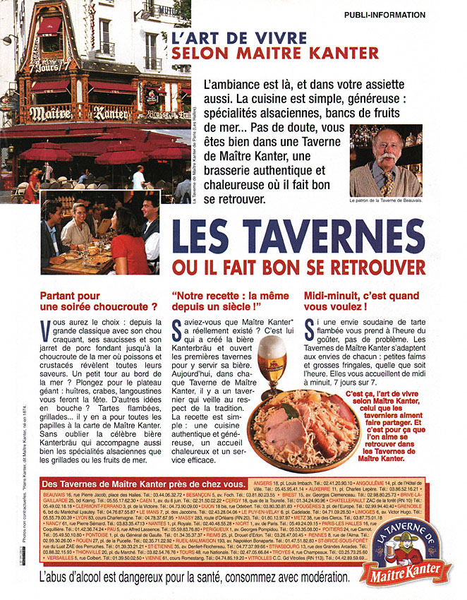 Publicité Kanterbru 1997