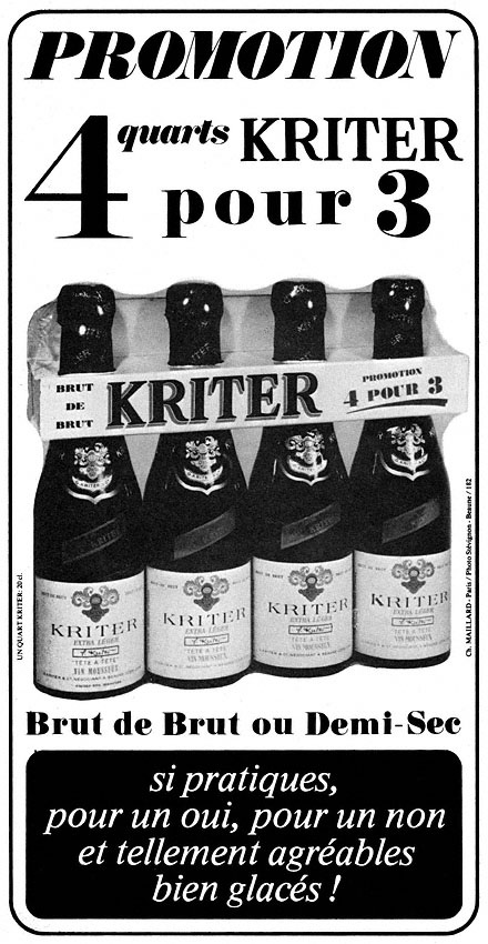Publicité Kriter 1978