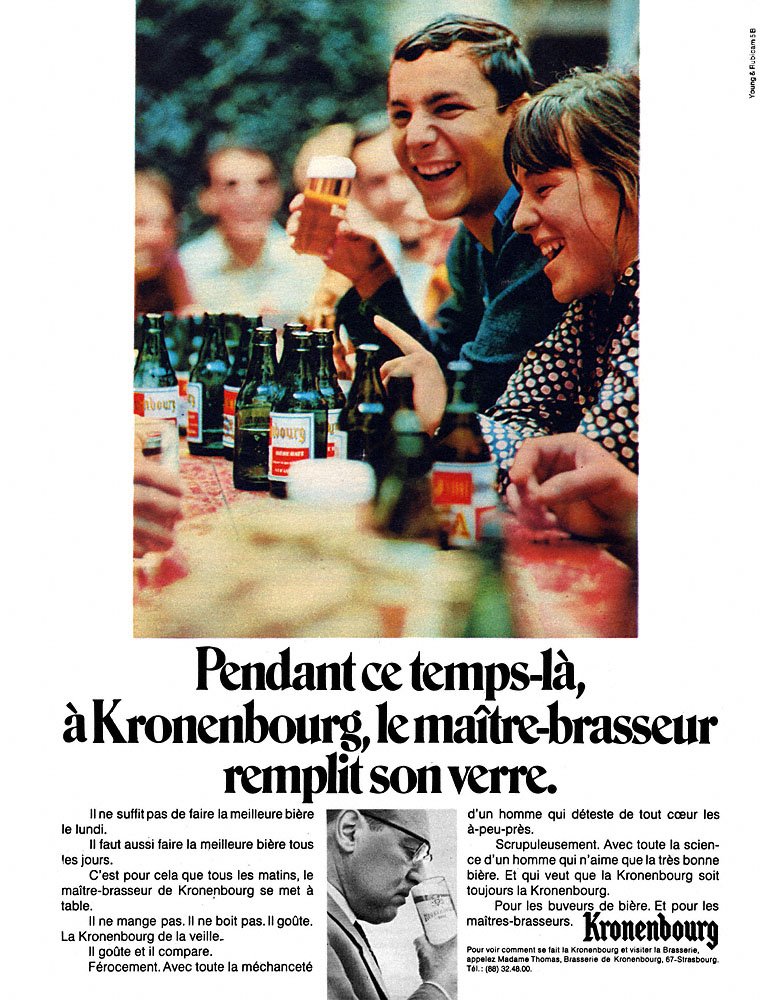 Publicit� Kronenbourg 1970