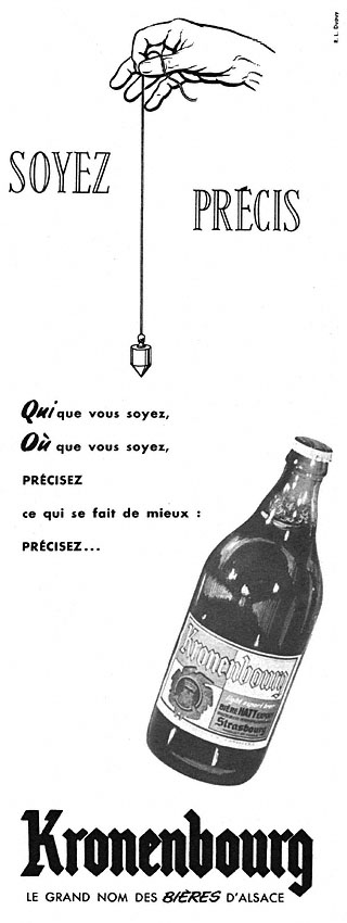 Publicité Kronenbourg 1954