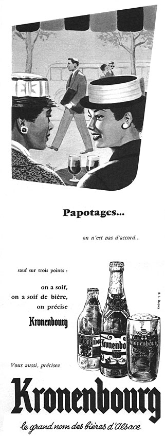 Publicité Kronenbourg 1956