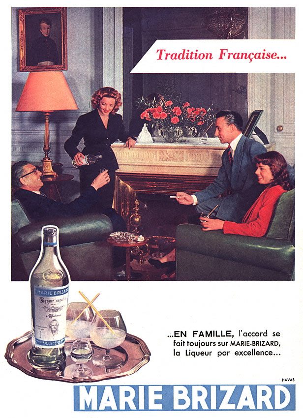 Publicité Marie Brizard 1951