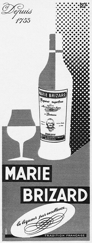 Publicité Marie Brizard 1952