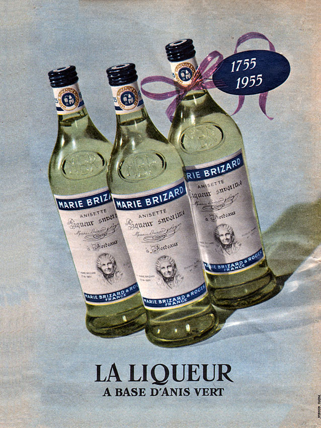 Publicité Marie Brizard 1955