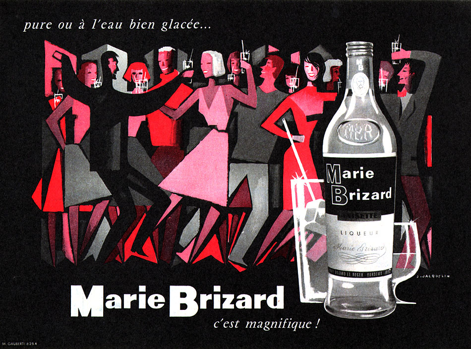 Publicité Marie Brizard 1958