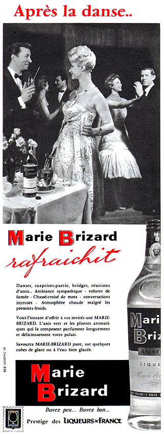 Publicité Marie Brizard 1959