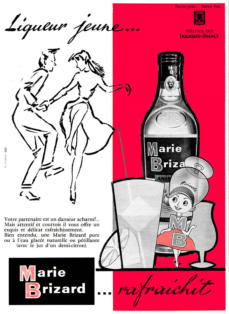 Publicité Marie Brizard 1960