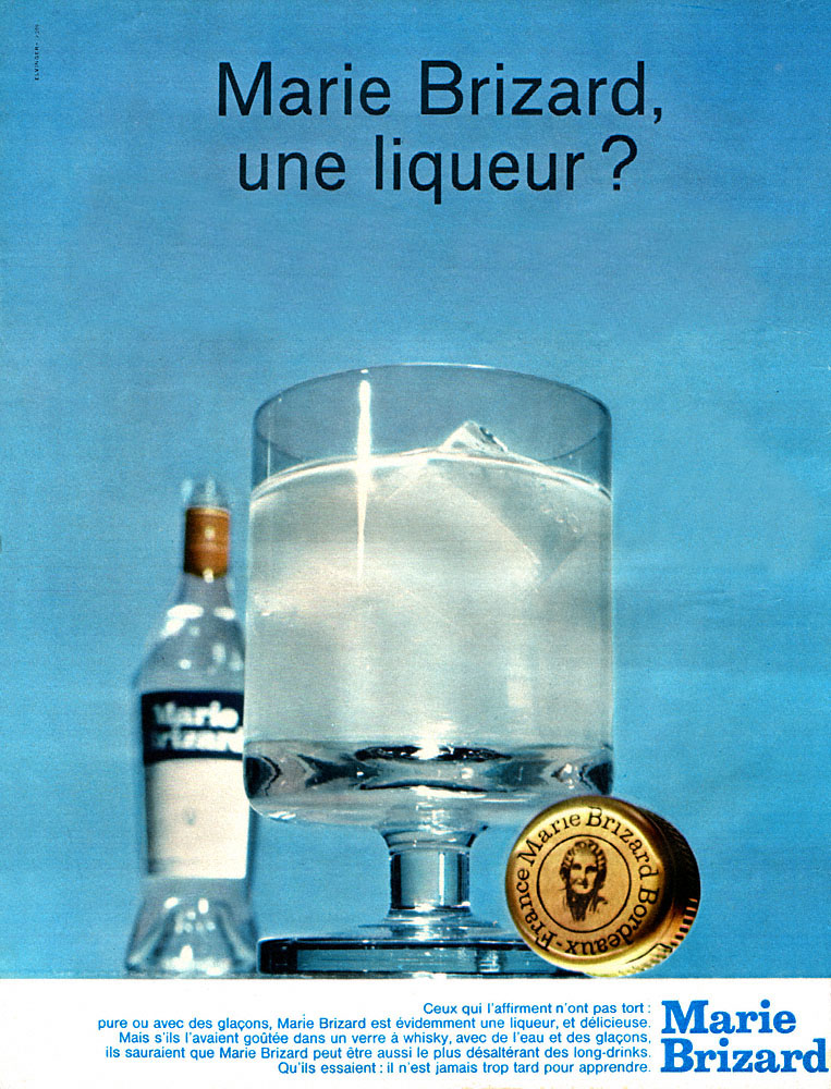 Publicit� Marie Brizard 1966