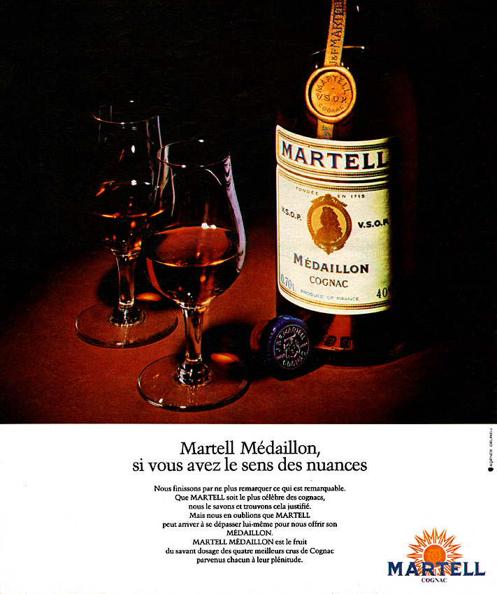 Publicité Martell 1974