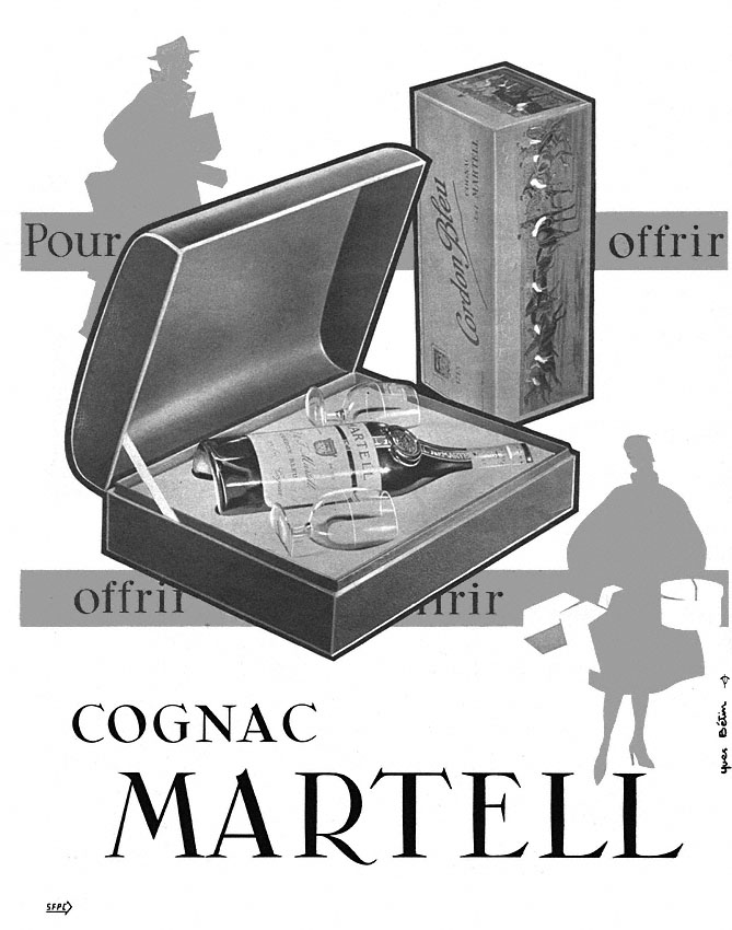 Publicité Martell 1953