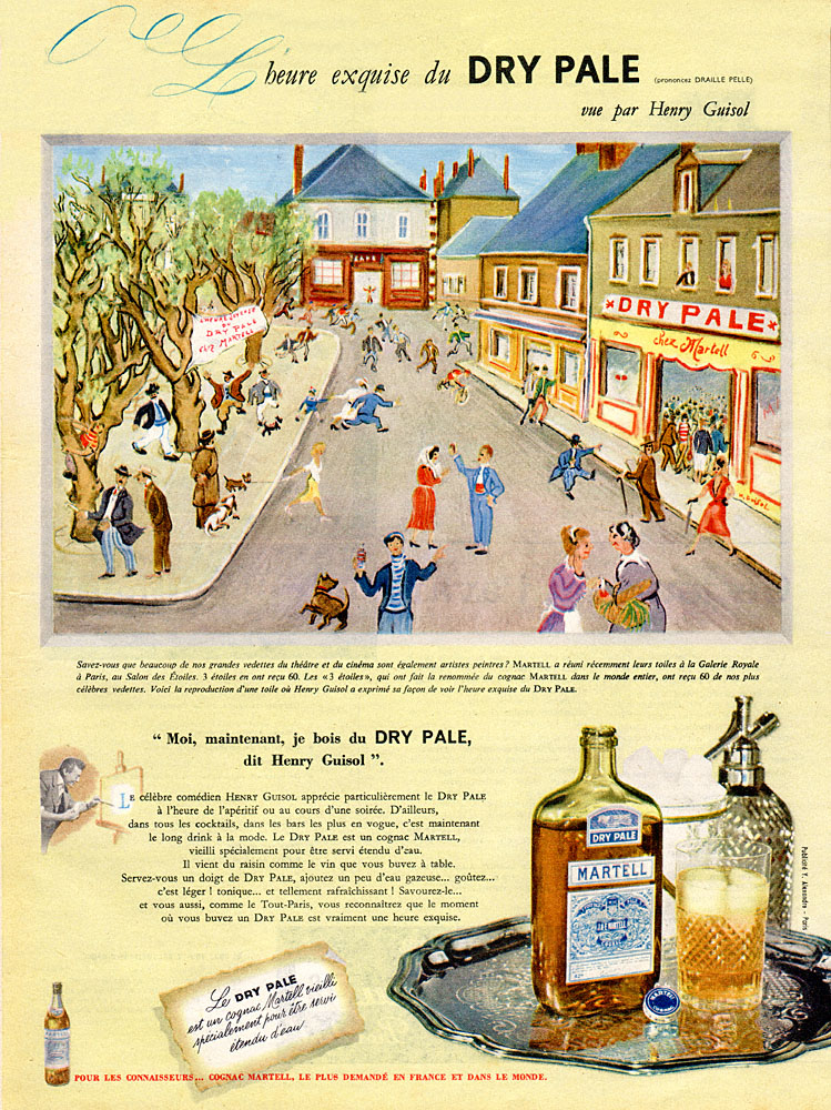 Publicité Martell 1958