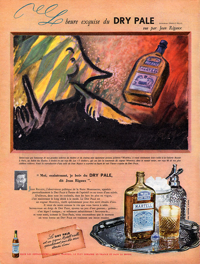 Publicité Martell 1958