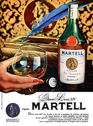 Publicit Martell 1960