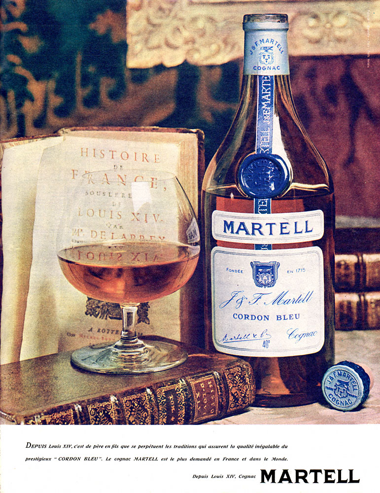 Publicité Martell 1962